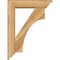 Ekena Millwork Westlake Traditional Rough Sawn Bracket w/ Offset Brace, Western Red Cedar, 6"W x 24"D x 32"H BKT0604X24X32WTL01RWR - alternate 4